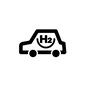 水素自動車 水素自動車,水素,元素記号,H2,乗り物,水素燃料,車,自動車,車両,1台のシルエット素材
