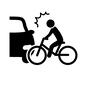 自転車 自転車 保険,自転車保険,事故,人,ピクトグラム,人物,自転車,車,自動車,乗用車のシルエット素材