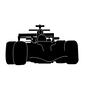 レーシングカー レーシングカー スピード,レース,カーレース,レーシングカー,自動車,正面,F1,車,乗り物,モータースポーツのシルエット素材