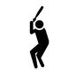 バッター バッター 野球選手,バッター,打つ,構える,人物,ピクトグラム,野球,スポーツ,全身,フォームのシルエット素材