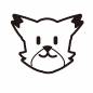 キツネ キツネ キツネ,顔,アップ,動物,生き物,1匹,かわいい,正面,笑顔,にっこりのシルエット素材