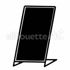 スタンドサイン スタンド,サイン,看板のシルエット素材