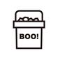 ハロウィン ハロウィン ハロウィンお菓子,ブー,入れ物,お菓子入れ,容器,トリックオアトリート,コミカルハロウィン,ハロウィン,ハロウィーン,10月のシルエット素材