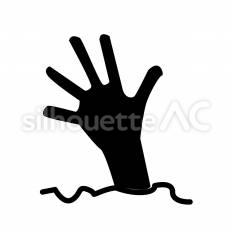 地面から出た手 手,腕,突き出すのシルエット素材