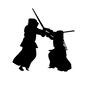 剣道 面,小手,剣道,武道,剣術,競技,スポーツ,動き,技,人物のシルエット素材