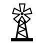 風車 風車,農場,アメリカの農場,レトロ,オールドアメリカン,アンティーク,アメリカンビンテージ,ヴィンテージ,アメリカン,アメリカンヴィンテージのシルエット素材