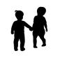 手をつなぐ 手をつなぐ 手をつなぐ,キッズ,兄弟,ベビー,赤ちゃん,幼児,人,人物,乳児,子供のシルエット素材