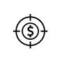ターゲット ターゲット ターゲット,標的,お金,金,ドル,$,マネー,丸,円,図のシルエット素材