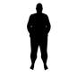 肥満体型 ダイエット,肥満体型,人,人物,男性,全身,立つ,正面,肥満,デブのシルエット素材