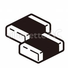 磯辺焼き 磯辺焼き,餅,海苔のシルエット素材