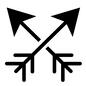矢 矢 矢,武器,狩猟,狩り,狩り道具,矢印,2本,クロス,線,簡単のシルエット素材