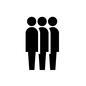 並ぶ 3密,クラスター,並ぶ,人,人物,ピクトグラム,行列,順番,3人,3のシルエット素材