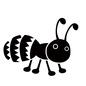 アリ アリ アリ,蟻,昆虫,虫,むし,ムシ,可愛い,キャラクター,ポップ,生き物のシルエット素材