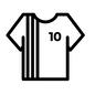 スポーツウェア スポーツウェア トレーニングウェア,Tシャツ,半袖,丸襟,ストライプ,縦線,サッカー,ユニフォーム,レプリカ,洋服のシルエット素材