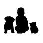 動物 動物 動物,ペット,ベビー,赤ちゃん,幼児,赤ん坊,人,人物,乳児,子供のシルエット素材