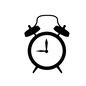 目覚まし時計 睡眠,アイテム,日用品,雑貨,家具,目覚まし時計,目覚まし,時計,ベル付き,置き時計のシルエット素材