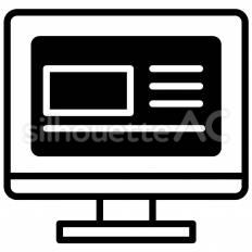 パソコン画面のアイコン リッチメニュー,アイコン,lineのシルエット素材