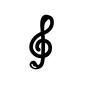 音符 音符 ト音記号,音楽記号,符牒,音楽,楽譜,演奏,音符,符,ミュージック,歌のシルエット素材