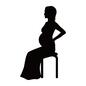 妊婦 妊婦 妊娠,妊婦,妊婦さん,母親,母,マタニティ,マタニティー,出産,臨月,横顔のシルエット素材