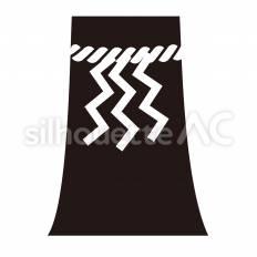 しめ縄 しめ縄,紙垂,正月飾りのシルエット素材