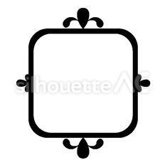 フレーム フレーム,コピースペース,テキストスペースのシルエット素材