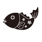 鯛 鯛,置き物,お祝,たい,タイ,魚,めでたい,桜,食べ物,祝い事のシルエット素材