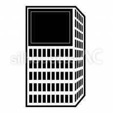 大型ビジョン広告 大型,ビジョン,ビルのシルエット素材