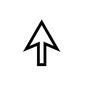 矢印 矢印 上,向き,方向,上向き,上方向,上矢印,上向き矢印,上方向矢印,白黒矢印,モノクロ矢印のシルエット素材