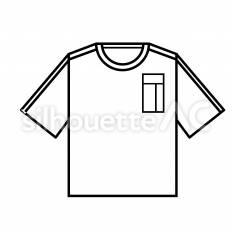 体操服（上） 小学生,中学生,高校生のシルエット素材