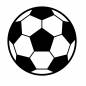 サッカーボール  サッカーボール  サッカー,ボール,スポーツ,球技,サッカー場,父の日,年中行事,父,感謝,お祝いのシルエット素材