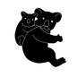 コアラの親子 コアラの親子 コアラ,こあら,おんぶ,横向き,動物の親子,子,親,子供,父,家族のシルエット素材