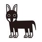 イヌ イヌ 立ち耳,ペット,飼い犬,愛犬,イヌ,いぬ,生物,生き物,生きもの,動物のシルエット素材
