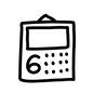 カレンダー カレンダー カレンダー,暦,6,数字,6月,四角,壁掛け,梅雨,季節,点のシルエット素材