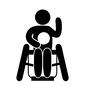 ハンディキャップ 人物,ピクトグラム,球技,四肢障がい,障害者,車いす,車椅子,ボール,パラリンピック,スポーツのシルエット素材