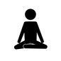 ヨガ ヨガ あぐら,座る,座禅,体操,運動,準備運動,エクササイズ,ヨガ,ピクトグラム,人物のシルエット素材