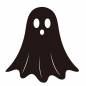 お化け（ハロウィン） お化け,丸目,曲線,浮遊感,輪郭,シンプル,コミカル,かわいい,人物,ハロウィンのシルエット素材