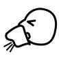 鼻をかむ 鼻をかむ 飛沫感染,新型コロナウィルス,鼻をかむ,鼻水,顔,アップ,線,簡単,ハンカチ,タオルのシルエット素材