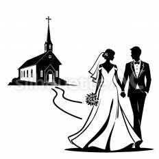 チャペル 結婚,チャペル,教会のシルエット素材