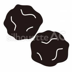 梅干し 梅干し,梅,皿のシルエット素材