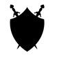 エンブレム エンブレム 盾,バッジ,騎士,ナイト,騎士団,エンブレム,シンボル,マーク,象徴,紋章のシルエット素材
