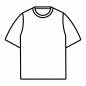 Tシャツ t,シャツ,衣類,半袖,丸首,布,無地,形,服,着用のシルエット素材