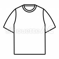 Tシャツ t,シャツ,衣類のシルエット素材