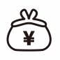 がま口財布 がま口財布 がま口,財布,円マーク,金額,お金,マーク,日本円,記号,アイコン,引越しのシルエット素材
