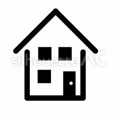 マイホーム マイホーム,家,窓のシルエット素材