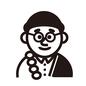 男性 男性 民俗衣装,民族衣装,男性,上半身,正面,帽子,メガネ,眼鏡,めがね,チベットのシルエット素材