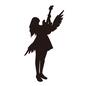 ギタリスト ギタリスト ギタリスト,バンド,ギター,女性,人,人物,羽,衣装,ミニスカート,演奏のシルエット素材
