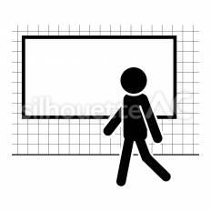 駅看板広告 駅,看板,掲示のシルエット素材