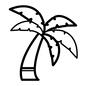 ヤシの木 ヤシの木,ヤシ,椰子の木,椰子,植物,木,樹木,南国,1本,レゲエのシルエット素材