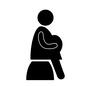 妊婦 人,人物,ピクトグラム,妊婦,座る,マタニティ,臨月,女性,妊娠中,プレママのシルエット素材