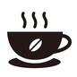 珈琲 珈琲 珈琲,ホットコーヒー,飲み物,温かい飲み物,コーヒー豆,湯気,コーヒーカップ,豆,食器,影のシルエット素材